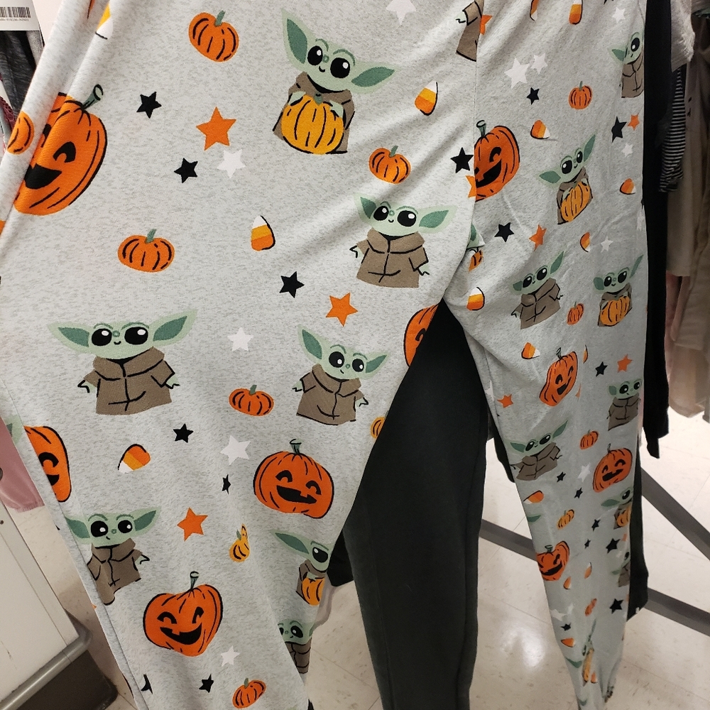 Baby Yoda Halloween pajamas jogger bottom